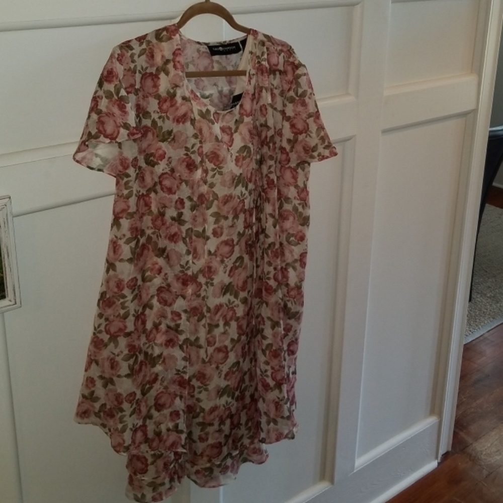 Sag Harbor dress and sheer jacket size 12
